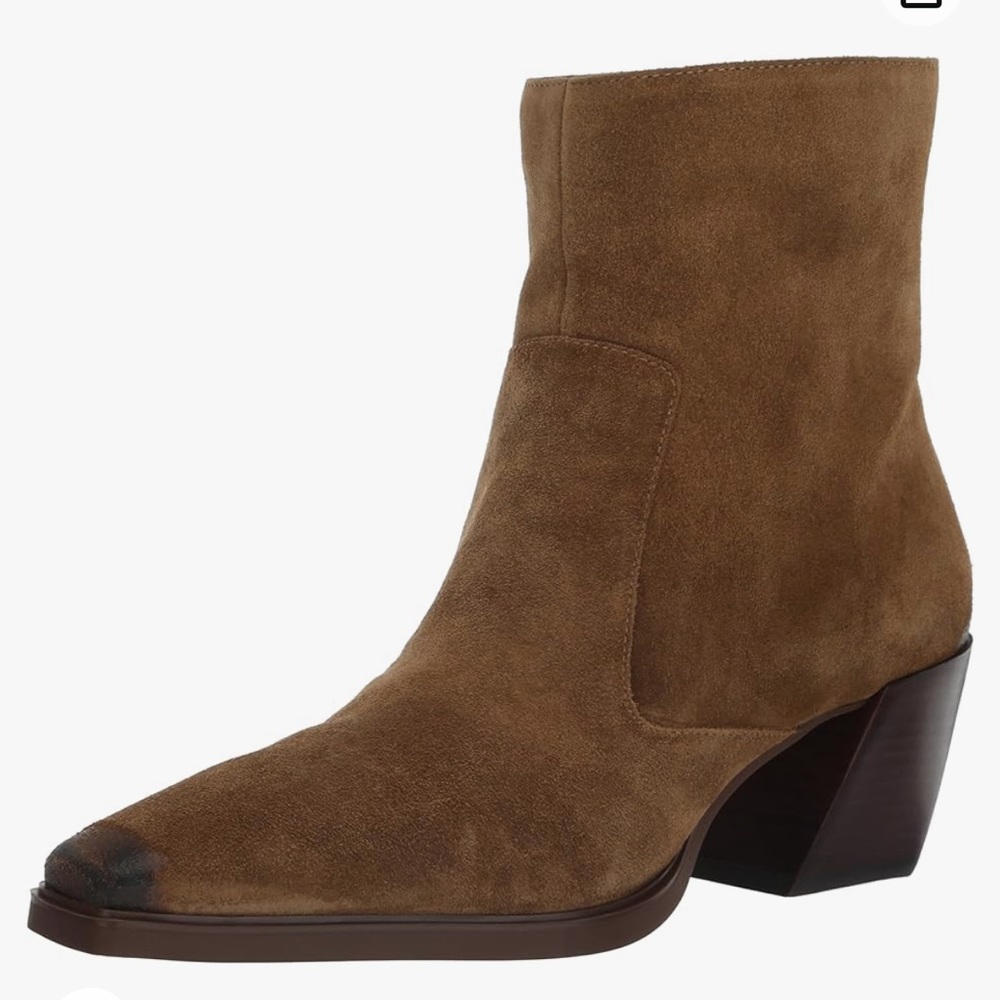 Vince Camuto Women’s Viltana Stacked Heel Bootie Mid Calf
